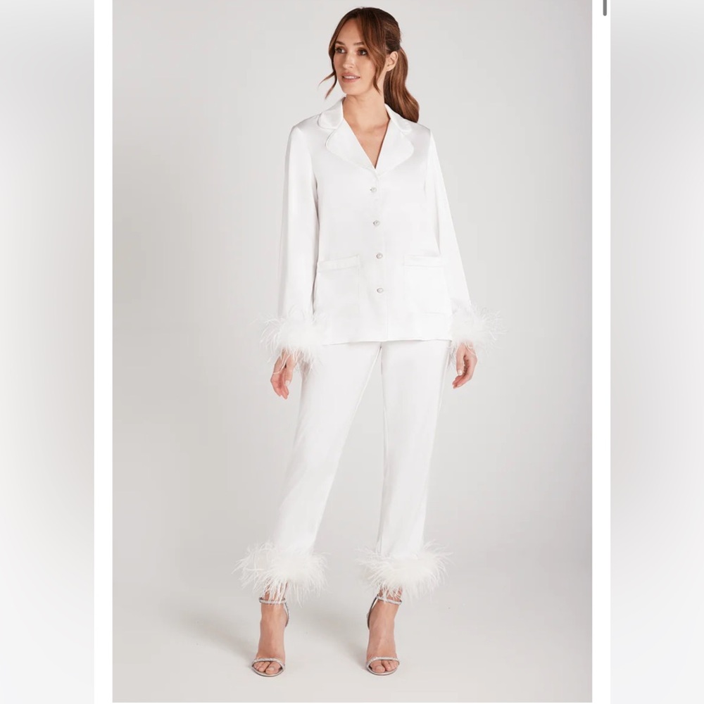 Nadine merabi “DARCIE WHITE PAJAMAS”